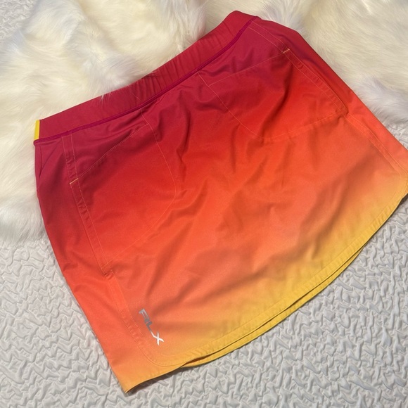 Gradient Red and Orange Women's Skirt Size M - Picture 9 of 13